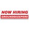 Signmission Now Hiring Groundskeepers Banner Apply Inside Accepting Application Single Sided B-72-30253 - alternate 1